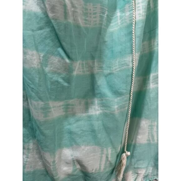 Loft Green & White Stripe Sleeveless Drawstring Hem‎ Tank Top XS Petite - Picture 4 of 5